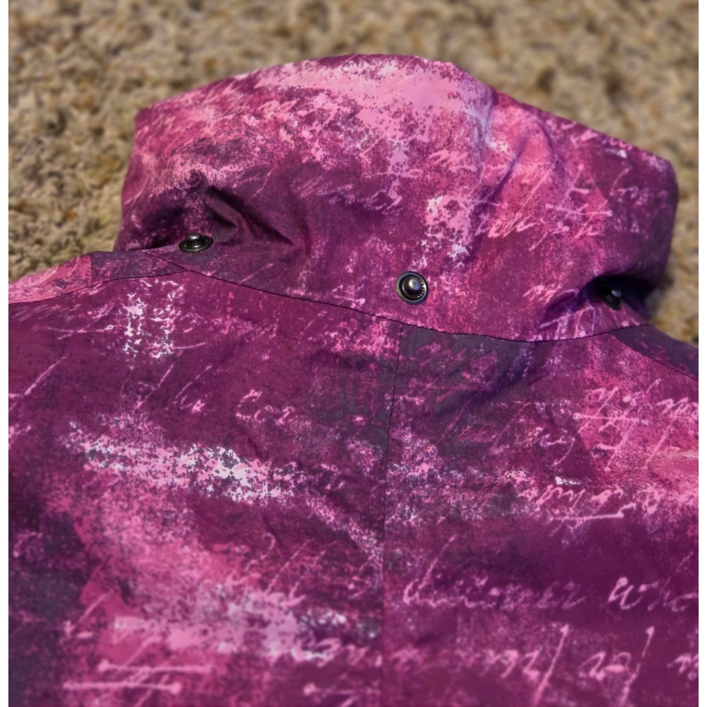 Columbia Titanium Tie Dye Snowboard Ski Jacket Women's Size S Pink Zip Pockets - Picture 8 of 12